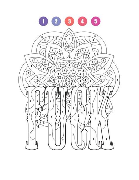 Adult By Number Pages Coloring Pages