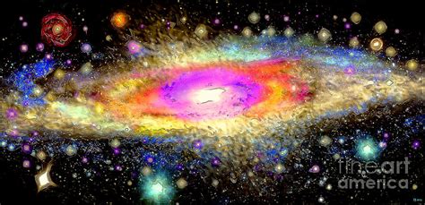 Milky Way Galaxy Painting By Daniel Janda