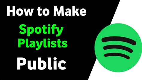 How To Make Spotify Playlist Public Youtube