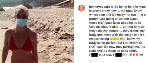 Britney Spears Tells Off Paparazzi During Maui Trip