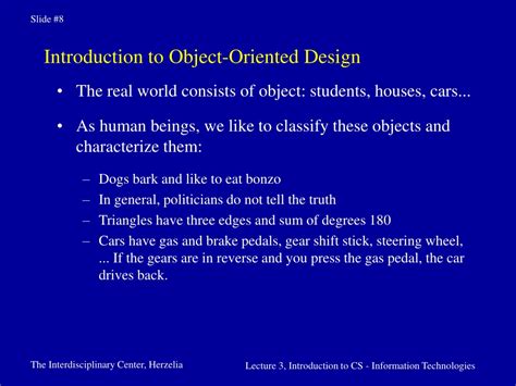 Ppt Object Oriented Design Powerpoint Presentation Free Download