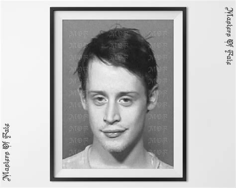 Macaulay Culkin Mugshot REMASTERED 1990s Child Star Actor - Etsy in