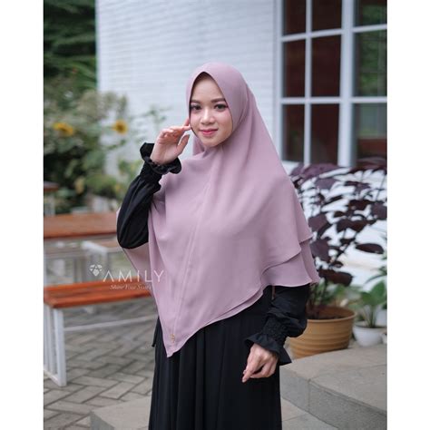 Jual Amily Hijab Tsana Khimar Khimar Syar I Hijab Wanita Shopee Indonesia