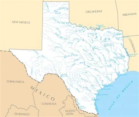 Texas Rivers And Lakes Mapsof East Texas Lakes Map Printable Maps Online
