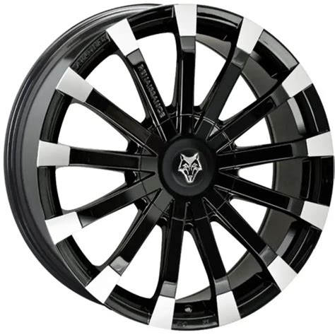 85x18 Wolfrace Eurosport Renaissance Gloss Black Polished Alloy Wheels