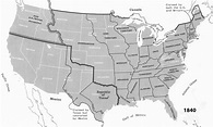 Map Of United States 1840 - Direct Map