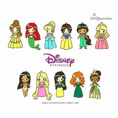 Disney Chibi Princess Princesses Drawings Instagram Clipart