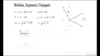 Modulus Argument And Conjugate YouTube