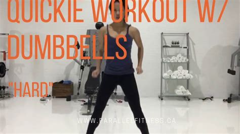 Quickie Workout With Dumbbells Video 6 Youtube