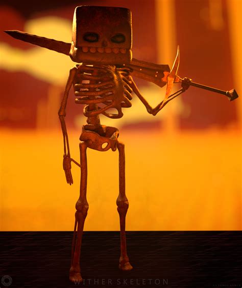 Artstation Wither Skeleton Minecraft Fanart