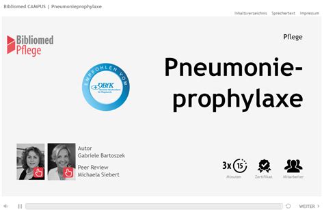 Pneumonieprophylaxe B Braun Lerncampus