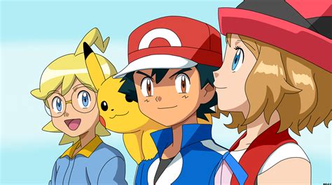 Pokemon Ash Serena Clemont 2320x1300 Wallpaper