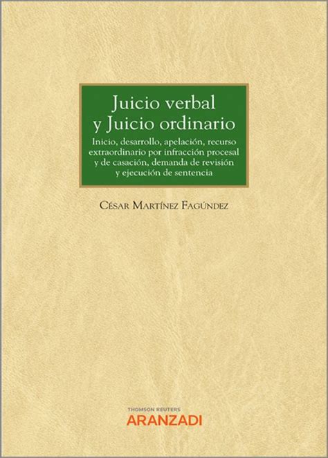 Librería Dykinson Juicio Verbal Y Juicio Ordinario Martínez