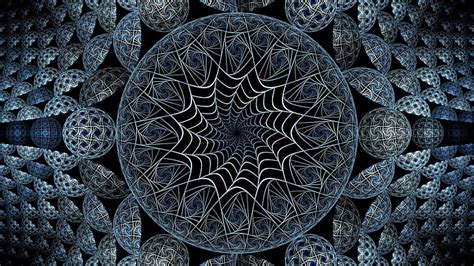 1920x1080px Free Download Hd Wallpaper Blue And Gray Mandala