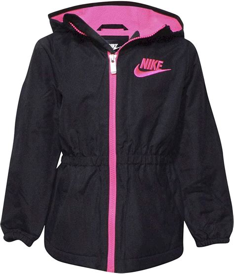 Nike Little Girls Zip Up Hooded Winter Anorak Jacket Clothing