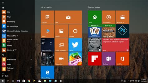 How To Make Windows 10 Start Menu Full Screen Youtube