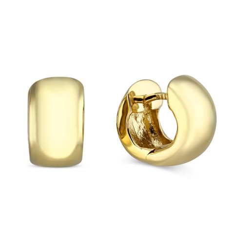 14K Yellow Gold Huggie Hoop Earrings Borsheims
