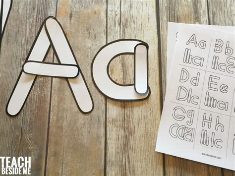 A note with an alphabet in one line for some languages. Preschool Alphabet Letter Building Templates | Preschool ...
