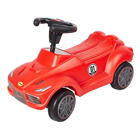 Karmas Product Push Cars Toddler Babys Red Push Ride On Toy Car