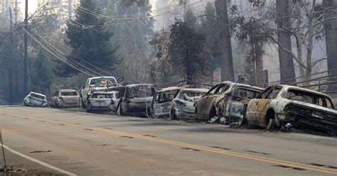 California Fires Blazes Spread As A Decimated Town Is Searched For