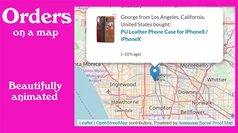 Awesome Social Proof Map Awesome Social Proof Map With Orders Real