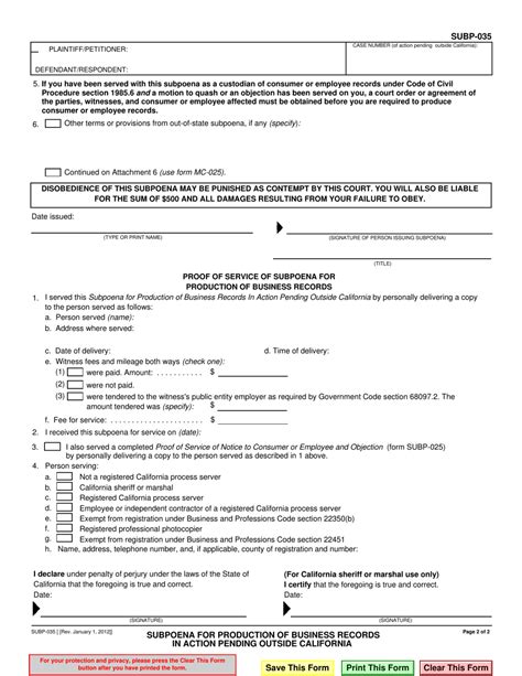 Form Subp 035 Fill Out Sign Online And Download Fillable Pdf