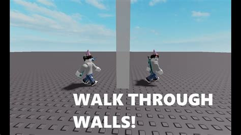 How To Glitch Through Walls In Roblox Youtube