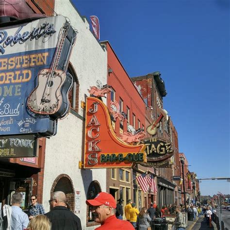 Broadway is a major thoroughfare in the downtown area in nashville, tennessee. Broadway Street Nashville - Other Nightlife