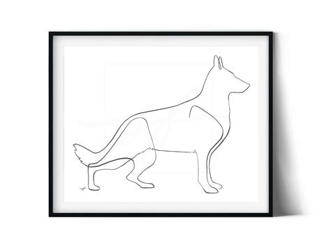 Single Line Drawing Continuous Line Drawing Gsd Tattoo German