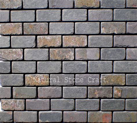 Rectangular Brick Slate Stone Thickness 10 15 Mm At Rs 75square Feet