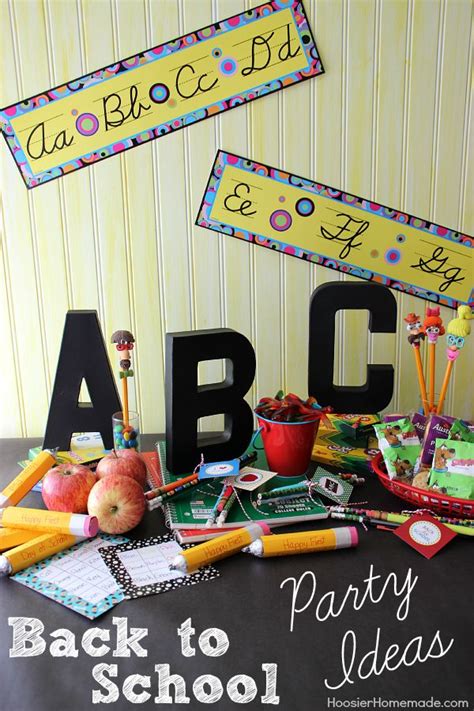 Back To School Party Ideas Hoosier Homemade