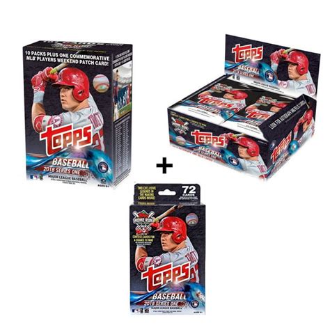 Topps 2018 Topps Series 1 Baseball Combo Includes A Mass Value Box