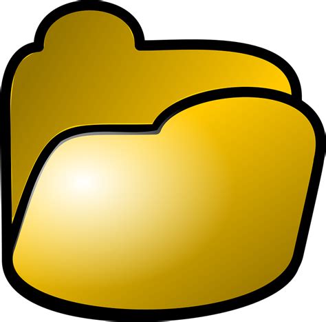 Gold Folder Icon