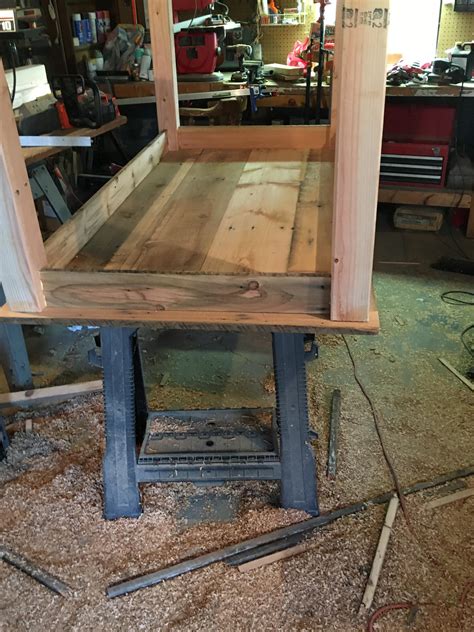 Proudly made from scratch daily. What is the best way to attach table legs and apron to ...