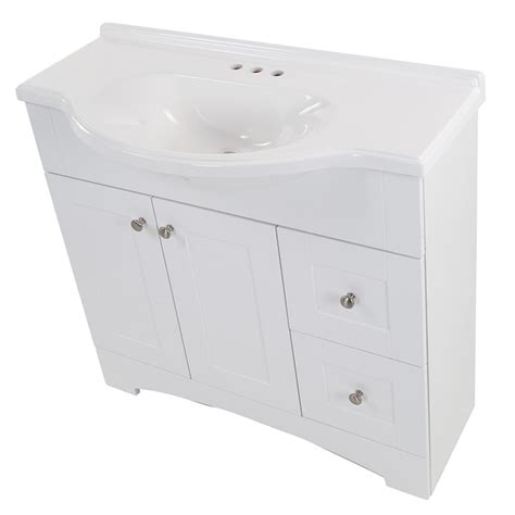 Diamond Now Hayes 37 In White Single Sink Bathroom Vanity With White Cultured Marble Top In The