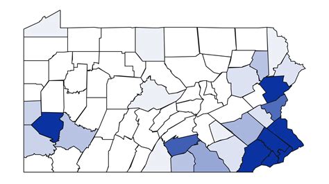 Pa Coronavirus Counter Mapping Cases By County Growth Over Time