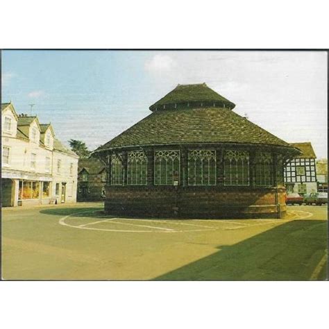 Tenbury Wells Worcestershire Round Market Building Judges Postcard