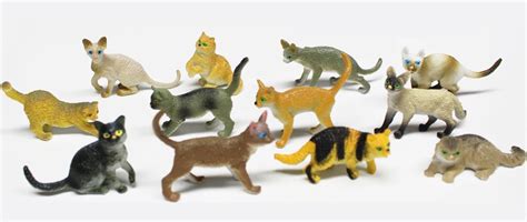 Many Kinds Mixed Vivid Plastic Cat Figure Toy For Kids Buy Cat Figure