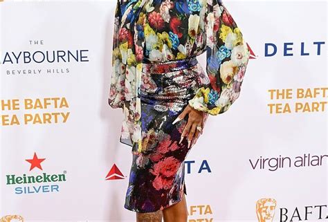 Fantasia Barrino Stands Out In Striking Floral Print Dress At The Bafta