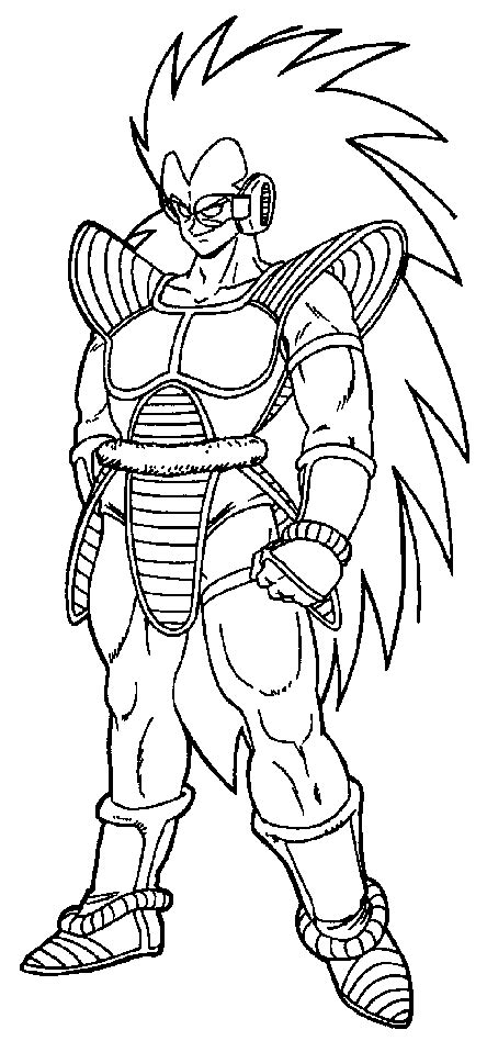 Be sure to visit many of the other cartoon coloring pages aswell. Dragonballz Raditz Ss2 - Free Coloring Pages