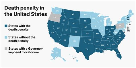 Map Of Us States That Still Have The Death Penalty Now That Wa Doesnt