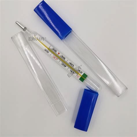 Mercury Glass Thermometer No Mercury Oral Armpit Thermometer Oval