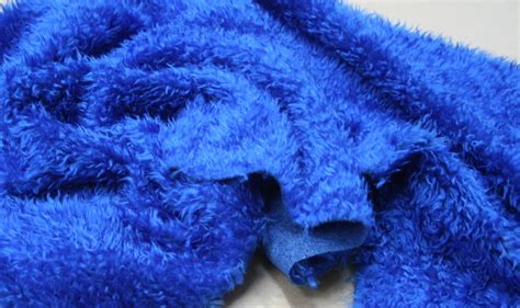 Curly Teddy Faux Fur Fabric Material Royal Blue Crs Fur Fabrics