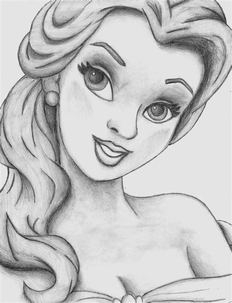 Best Free Sketch Drawing Disney Princess For Kids Sketch Art And