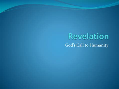 Ppt Revelation Powerpoint Presentation Free Download Id2627538