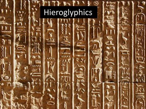 Ppt Hieroglyphics Powerpoint Presentation Free Download Id1933239