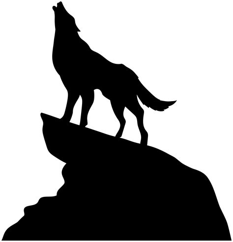 Free Wolf Howling Silhouette Download Free Wolf Howling Silhouette Png