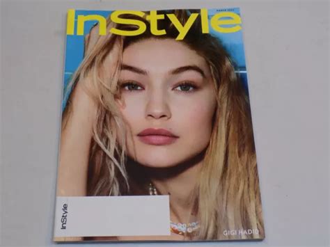 Instyle Magazine March 2022 Gigi Hadid Zendaya Sharon Stone Jennifer