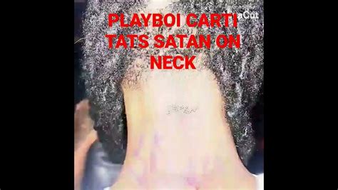 Playboi Carti Gets Satan Tatted On His Neck 👿 Rap Playboicarti Youtube
