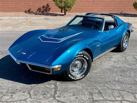 No Reserve 1972 Chevrolet Corvette Lts Bryar Blue Factory Ac 4 Speed